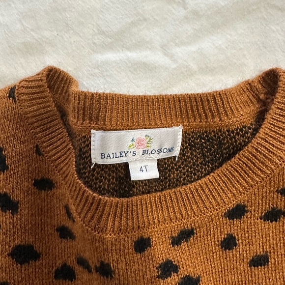 Brown and Black Patterned Mommy and Me Sweater - Picture 4 of 4